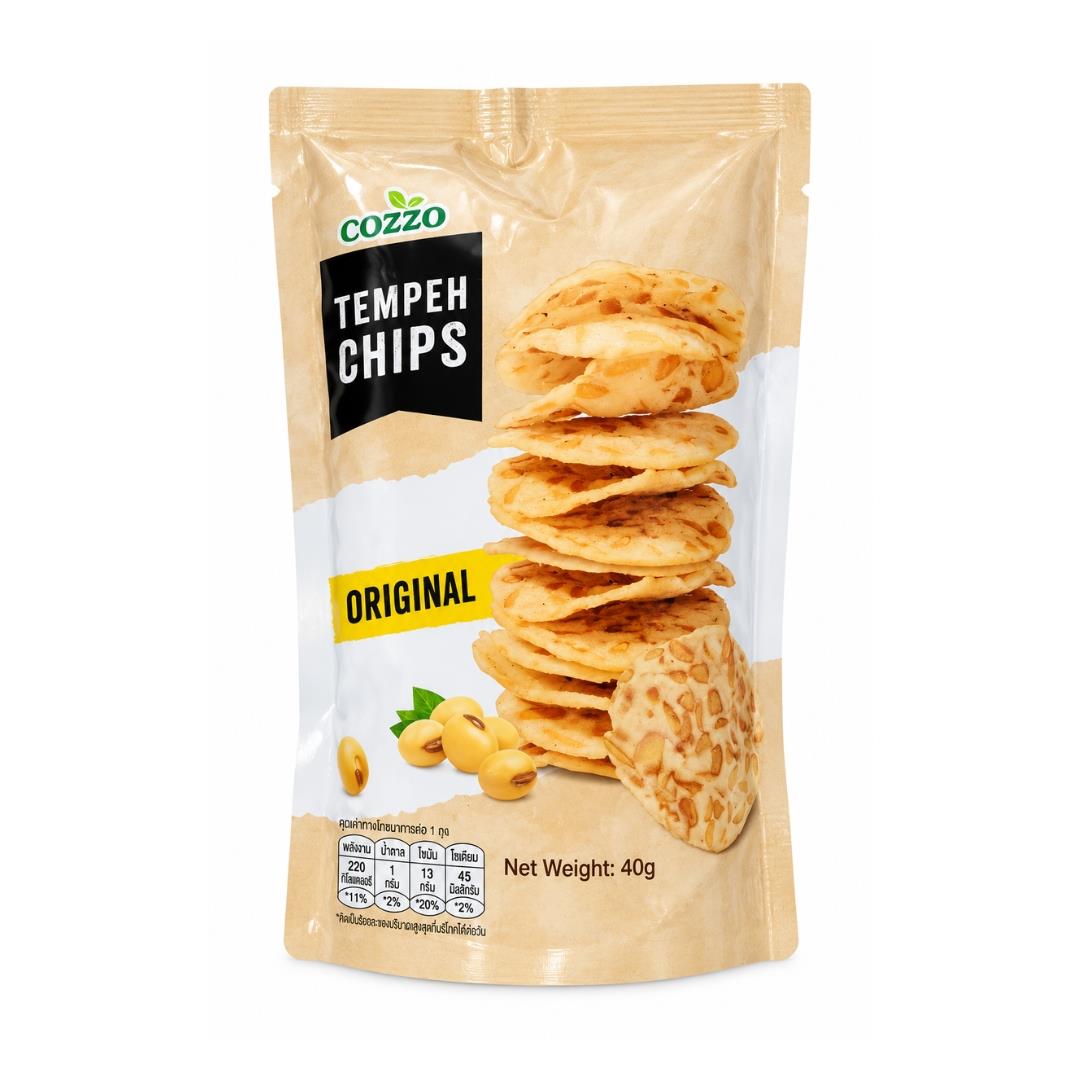 Cozzo Tempeh Chips Soybean Snack (Original Flavour)