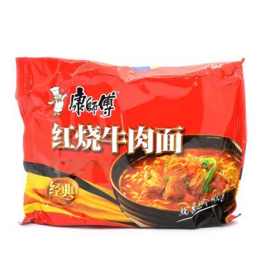 Master Kong Artificial Braised Beef Flavour Noodle 康師傅 紅燒牛肉麵