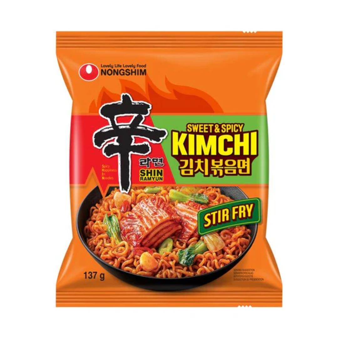 Nongshim Stir-fried Noodles (Kimchi Flavour)
