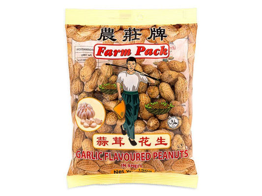 Farm Pack Garlic Flavoured Peanuts in Shell 農莊牌 蒜茸花生