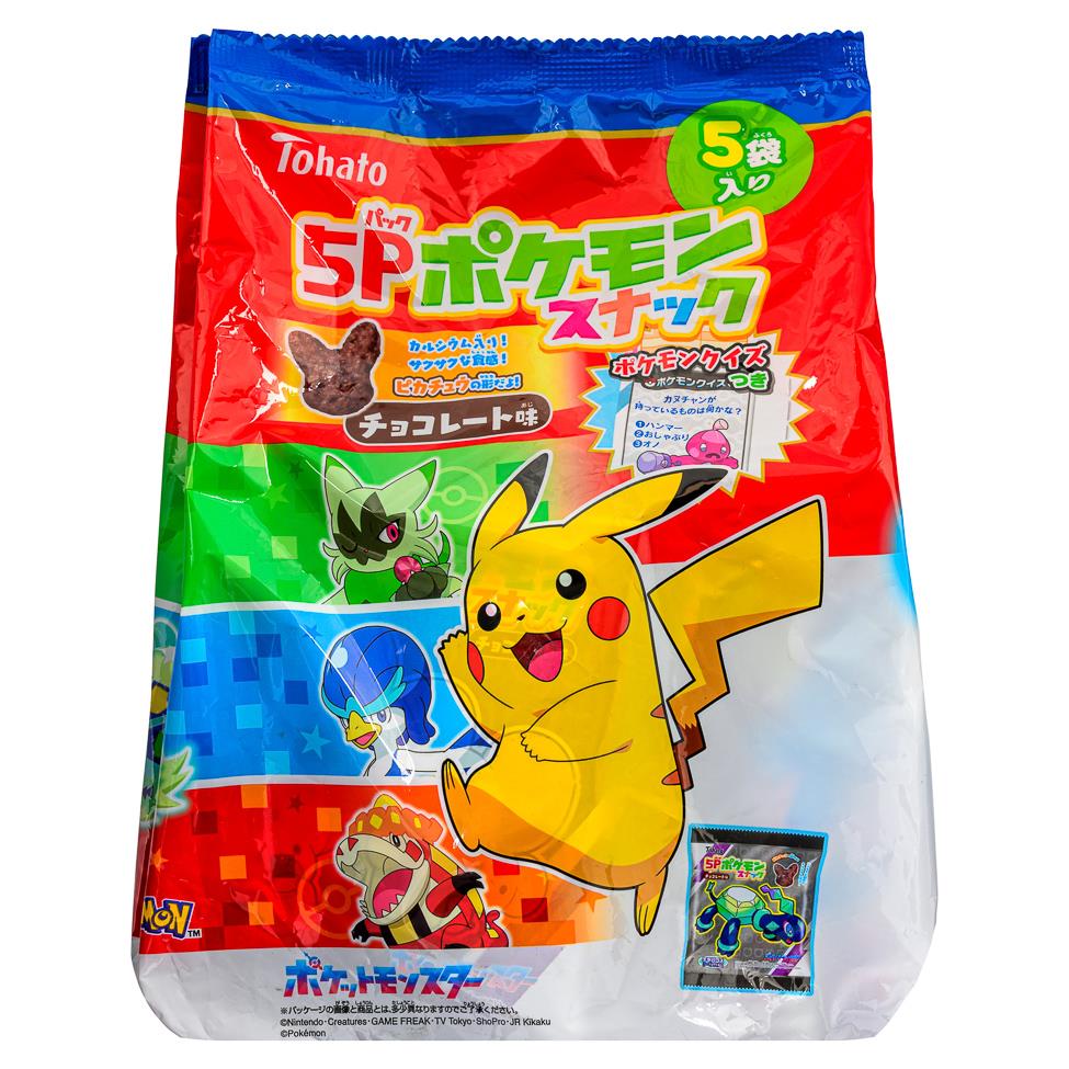 Tohato Pokemon Chocolate Snack (5 packs) 5P ポケモンスナック チョコレート味