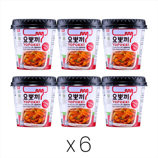 Young Poong Yopokki HALAL Original Topokki (Rice Cake) Cup 清真原味炒年糕 (杯) (Bundle of 6)