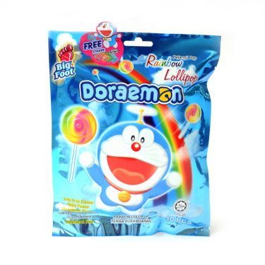 Big Foot Doraemon Rainbow Lollipop