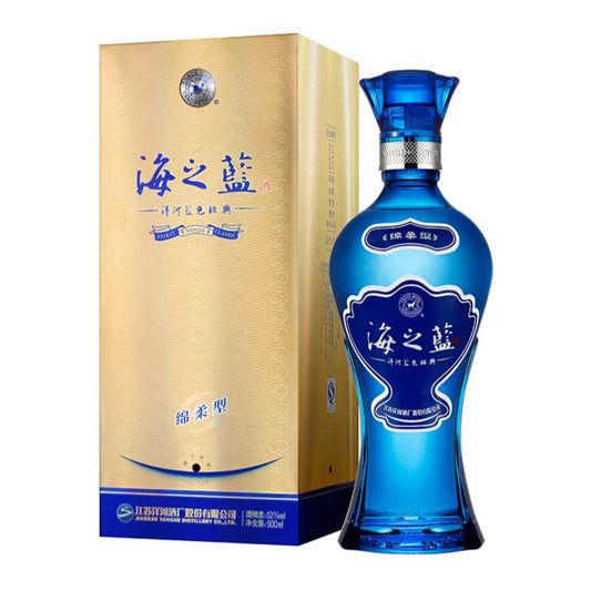 YangHe Spirit Drink Classic Drink (Ocean Blue) 洋河 藍色經典海之藍 (ABV 52%)