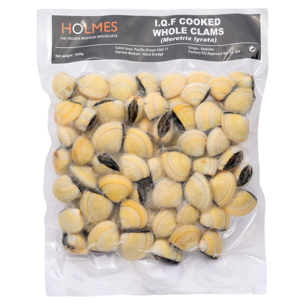 Holmes Cooked Whole Clams (60-80/kg)