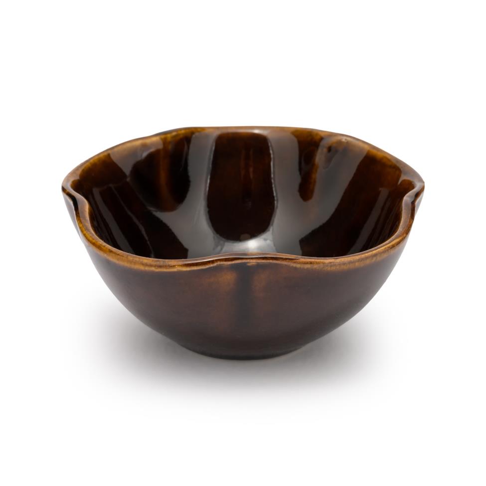 Flower-Shaped Mini Ceramic Bowl セラミックミニボウル 花 (Random Colour)