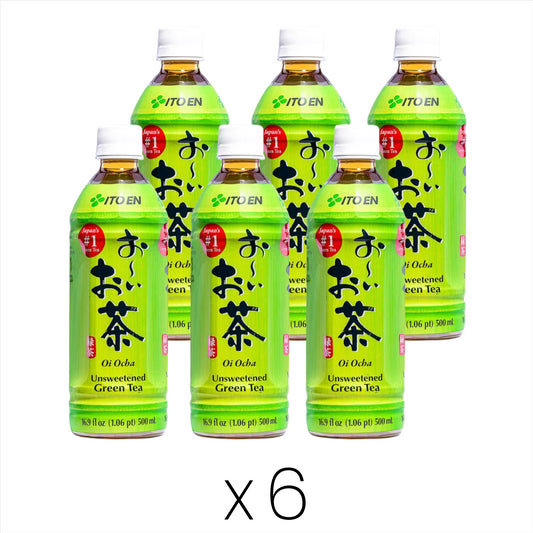 Itoen Green Tea (Oi Ocha) おーい お茶 (Bundle of 6)