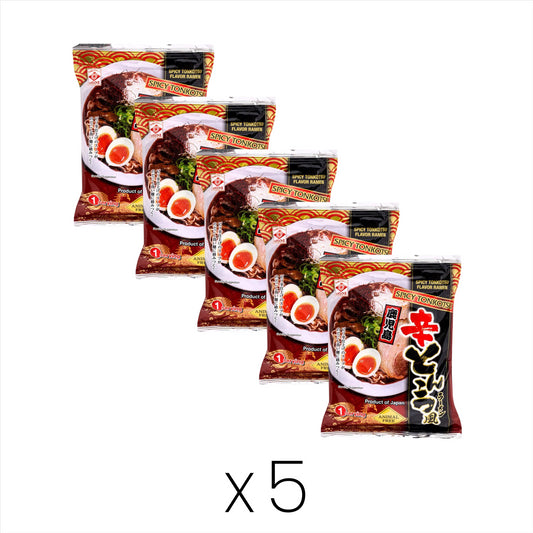 Higashimaru Spicy Tonkotsu Flavour Ramen Multipack (Pack of 5)