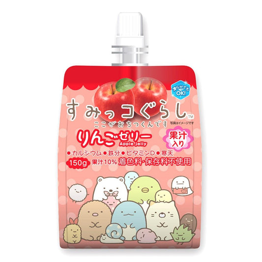 Yokoo Sumikkogurashi Konnyaku Jelly (Apple Flavour) すみっコぐらし　りんごゼリー