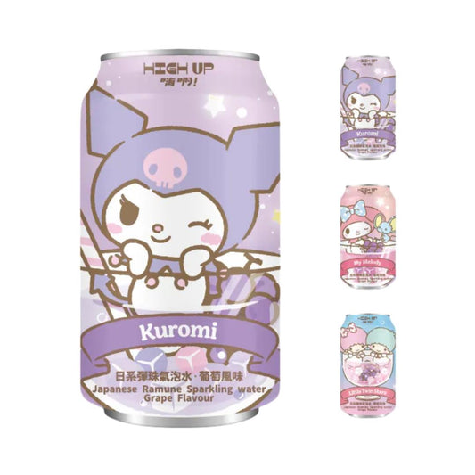 High Up! Sanrio Ramune Sparkling Water (Grape Flavour) (Random Character) 嗨啊! 三麗鷗日系彈珠汽水 (葡萄風味) (隨機角色)