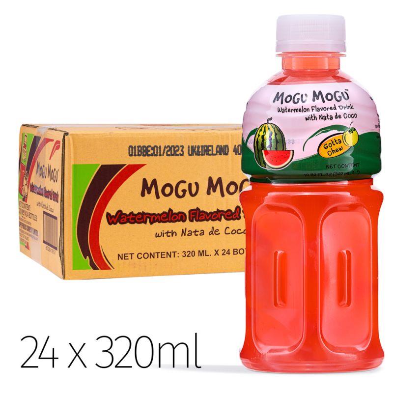 Mogu Mogu Watermelon Flavored Drink With Nata De Coco (Case of 24)