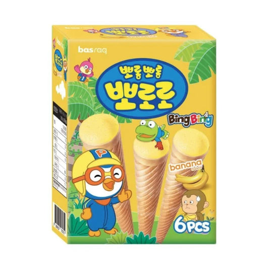 Basraq Pororo Ice Cone Snack (Banana Flavour) 뽀로로 아이스콘스낵 (바나나맛)