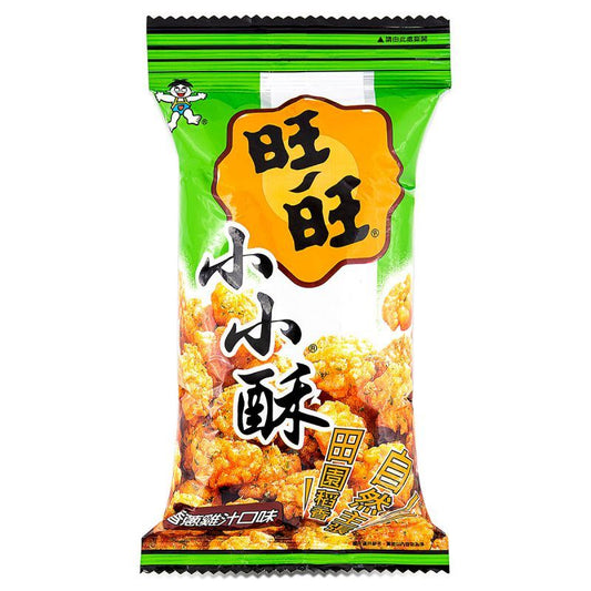 Want Want Mini Rice Crackers (Chicken Flavour) 旺旺 小小酥 (香蔥鷄汁口味)