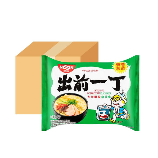 Nissin Kyushu Tonkotsu Flavour Instant Noodles (Case of 30) 出前一丁 九州濃湯豬骨味即食湯麵 (30包)