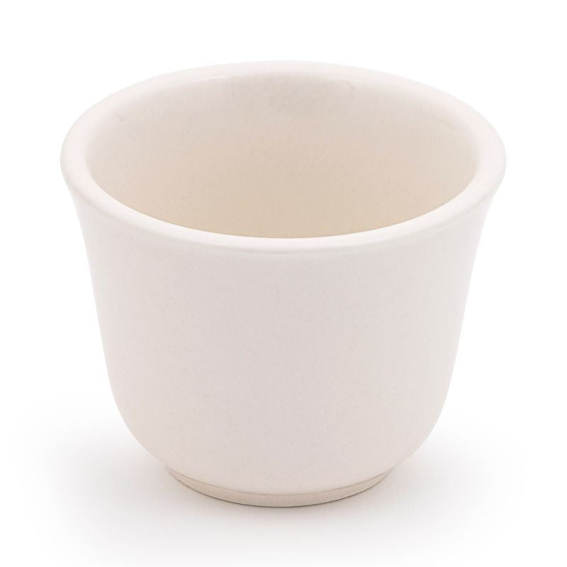 3' White Ceramic Tea Cup