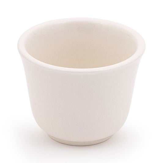 3' White Ceramic Tea Cup