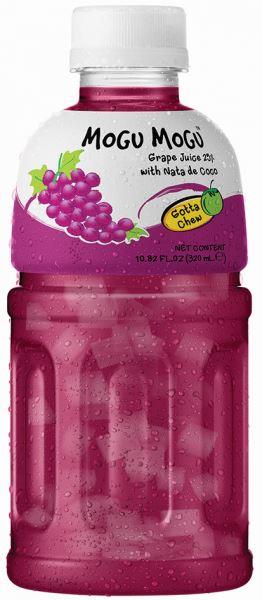 Mogu Mogu Grape Flavored Drink with Nata De Coco Multipack (Pack of 6)