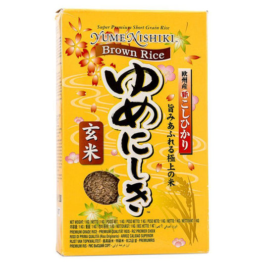 Yume Nishiki Super Premium Short Grain Brown Rice ゆめにしき玄米 1kg