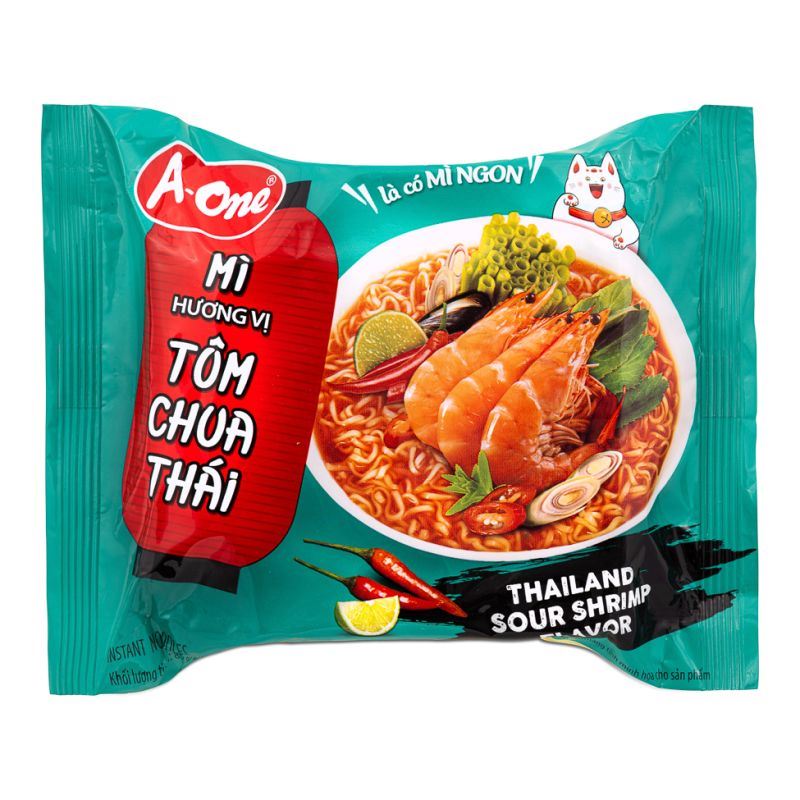 A-One Instant Noodles (Thailand Sour Shrimp Flavour) 泰國口味酸辣蝦麵