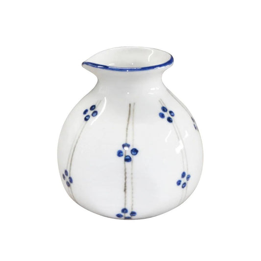 Rounded Sake Bottle with Tokusa Pattern 十草丸紋 そば徳利