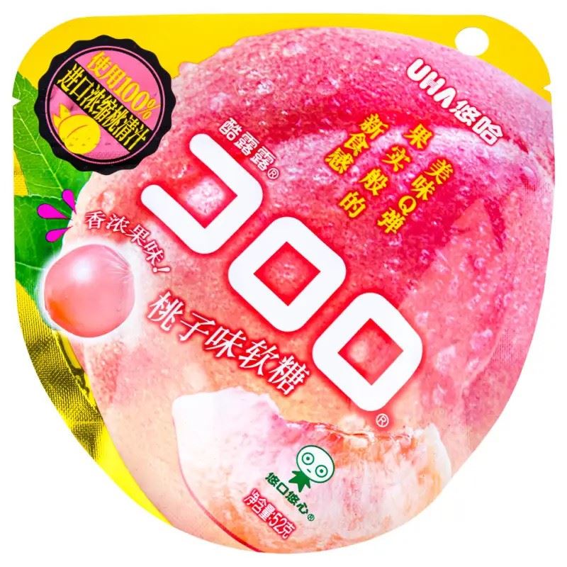 UHA Kororo Soft Candy (Peach Flavor) 悠哈酷露露 桃子味软糖