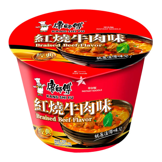 Master Kong Braised Beef Flavour Noodle (Bowl) 康師傅 紅燒牛肉麵 (碗)