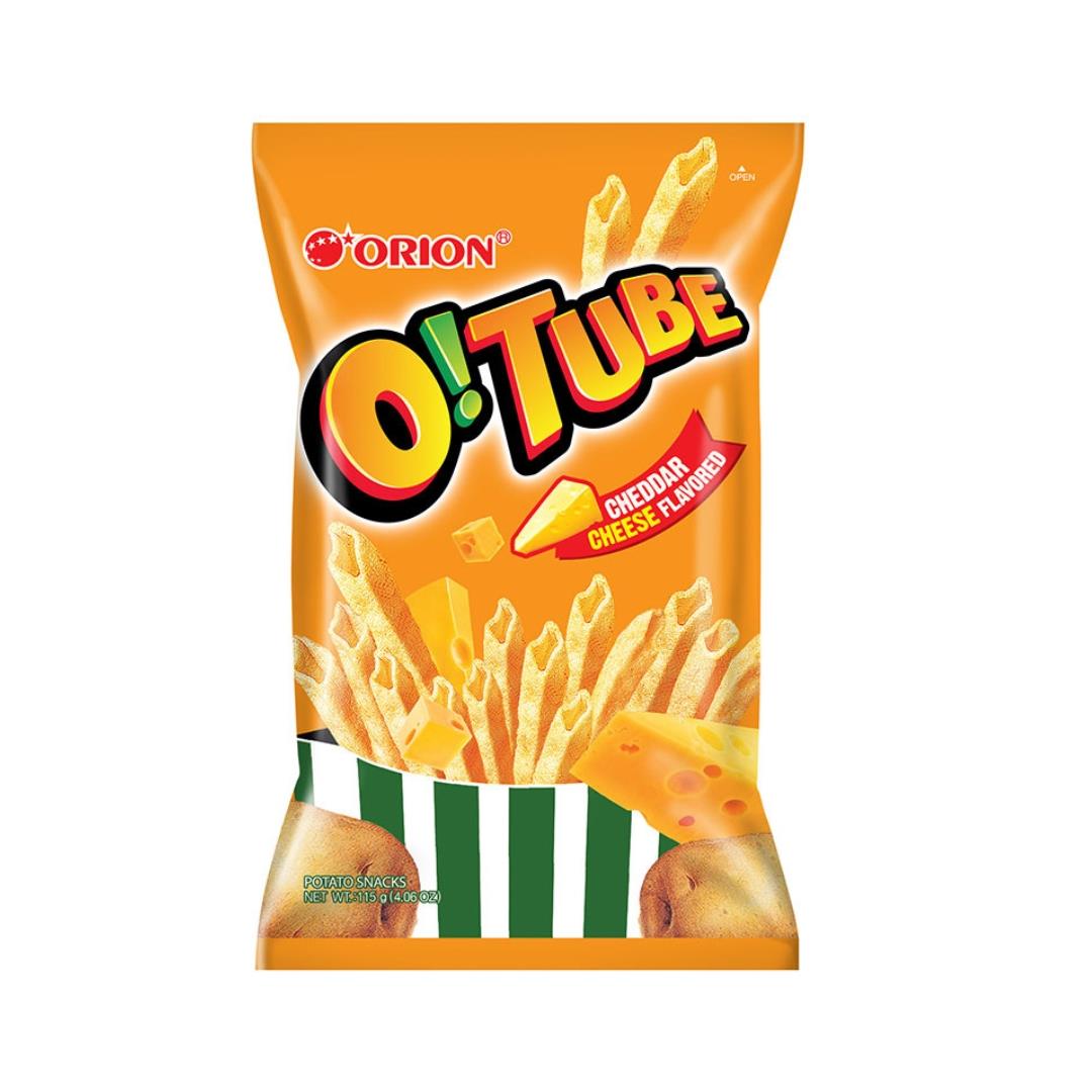 Orion O!Tube Potato Snacks (Cheddar Cheese Flavour) 115g