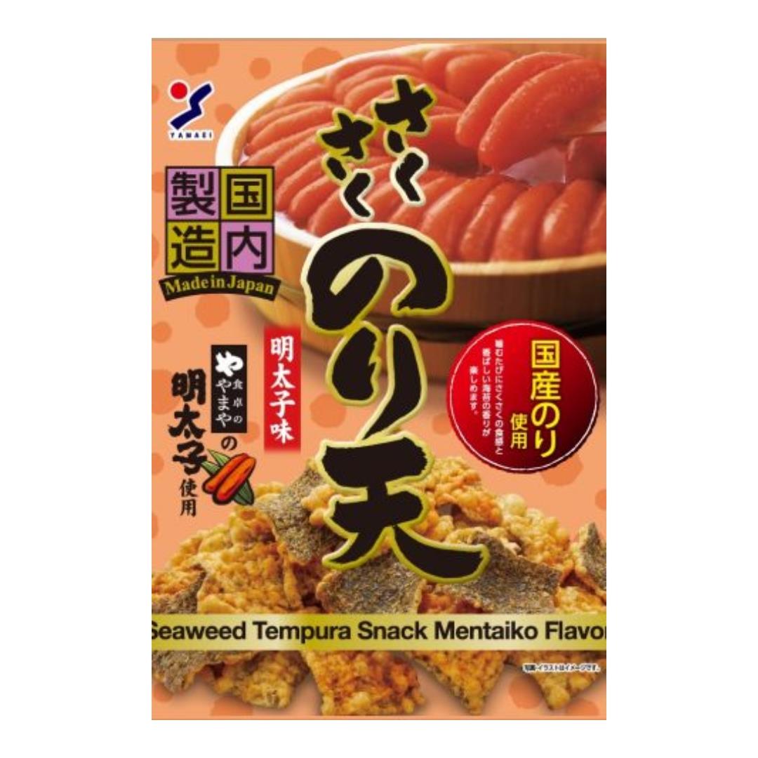 Yamaei Seaweed Tempura Snack (Mentaiko Flavour) さくさくのり天 食卓のやまや明太子味