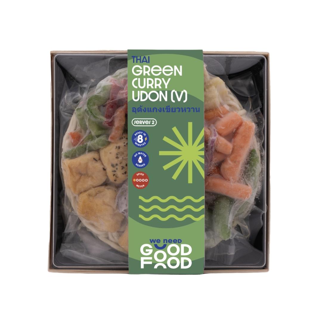 We Need Good Food Thai Green Curry Udon 泰式青咖喱素菜烏冬