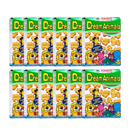 Ginbis Dream Animals Biscuits (Seaweed Flavour) (Box of 12)
