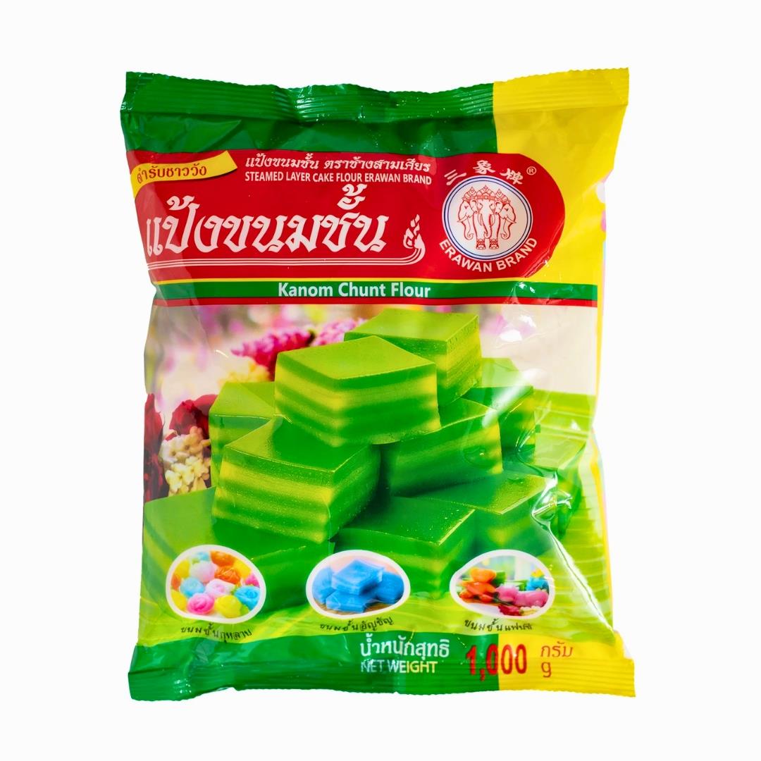Erawan Brand Thai Steamed Layer Cake Flour (Kanom Chunt) 1kg
