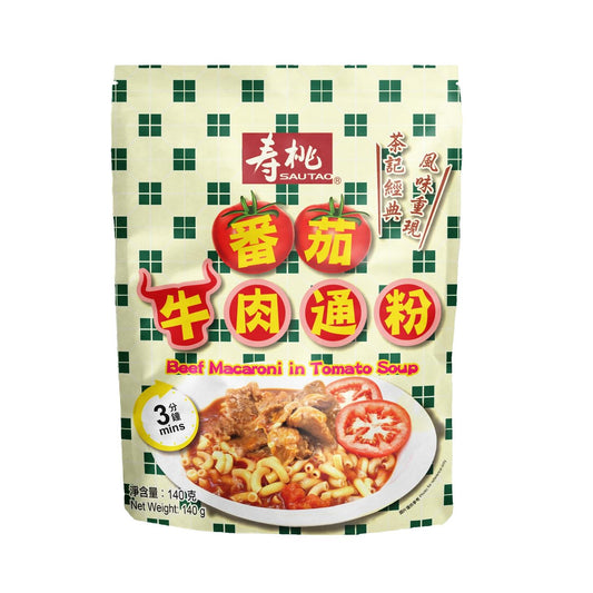 Sau Tao Macaroni in Tomato Soup 壽桃 番茄濃湯通粉