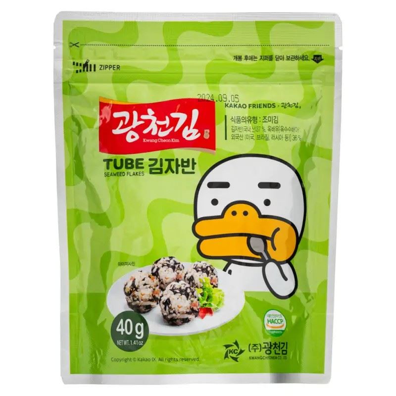 Kwang Cheon Kim x Kakao Friends Tube Seaweed Flakes 김자반