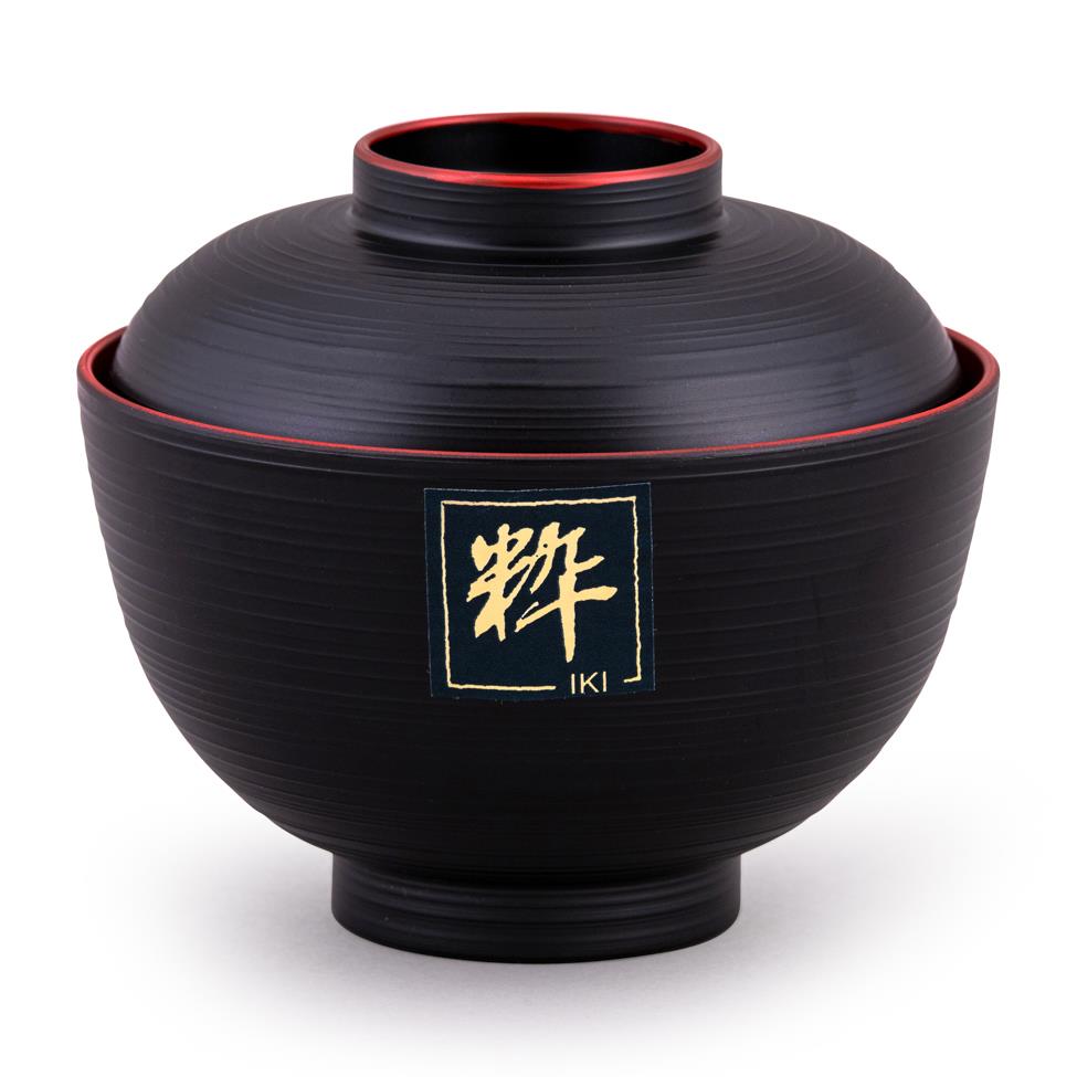 IKI Authentic Japanese Miso Soup Bowl with Lid