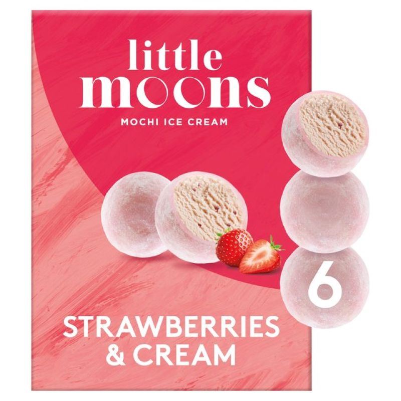 Little Moons Mochi Ice Cream (Strawberries & Cream)