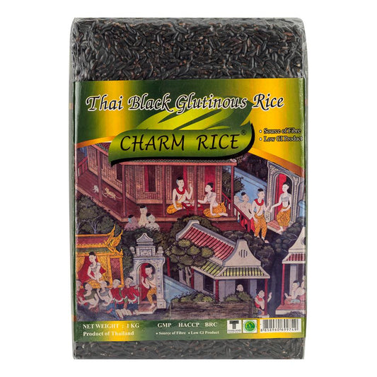 Charm Rice Thai Black Glutinous Rice 1kg