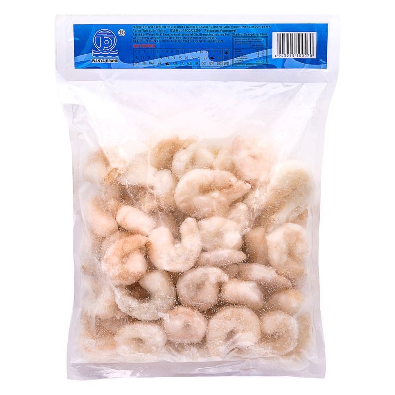 Wanya Brand Raw Shrimps (Peeled & Deveined, 26/30)