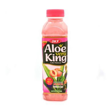 OKF Aloe Vera King Peach Flavoured Aloe Vera Drink