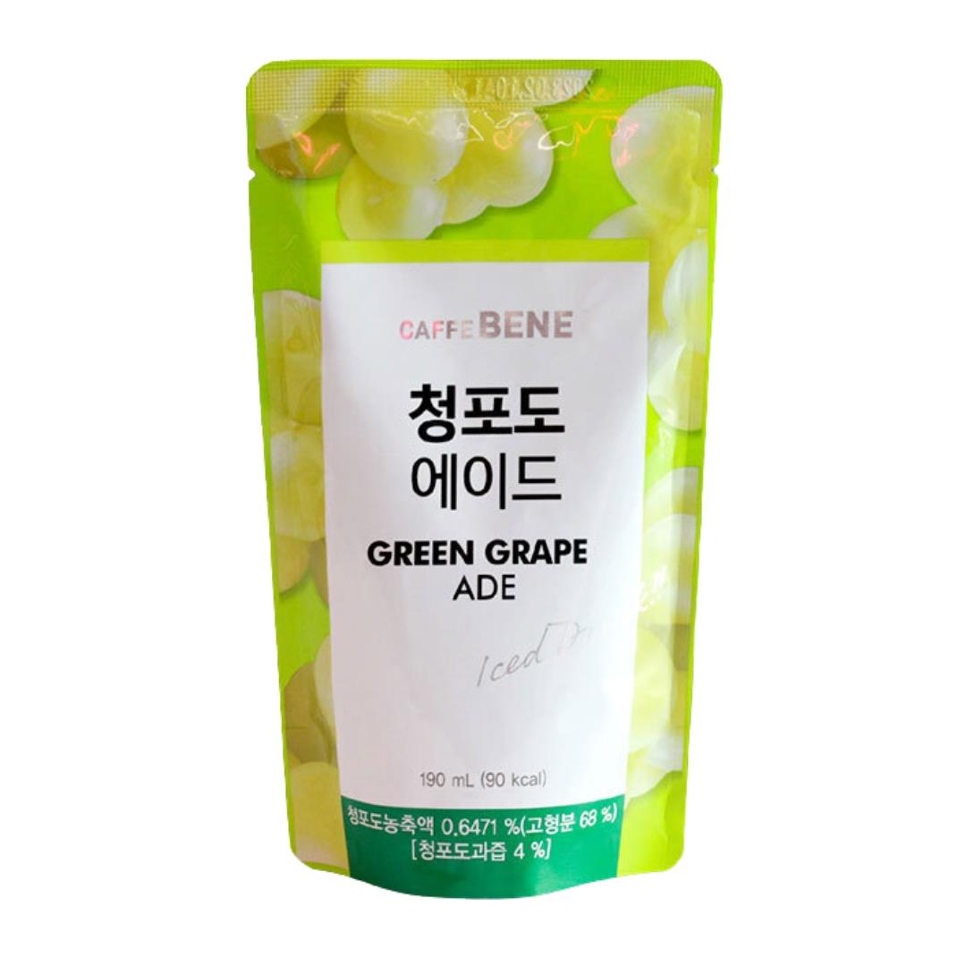 Caffebene Green Grape Ade Pouch Drink 카페베네 청포도에이드