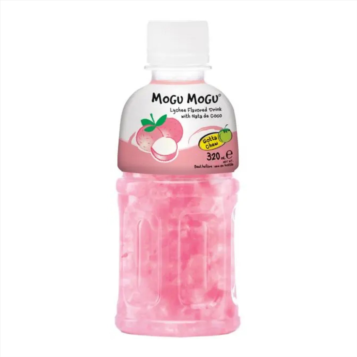 Mogu Mogu Lychee Flavored Drink with Nata De Coco