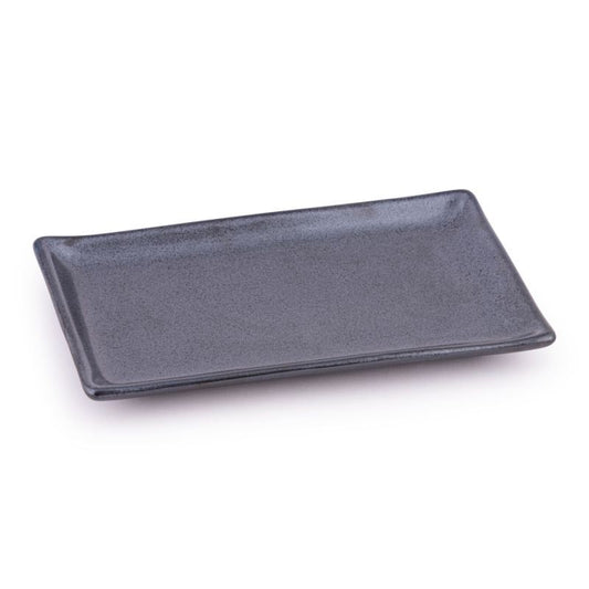 Japanese Serving Plate (Oblong Black)