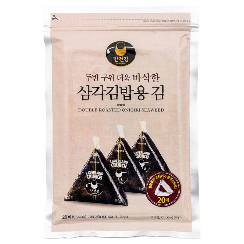 Manjun Double Roasted Onigiri Seaweed 삼각김밥용김