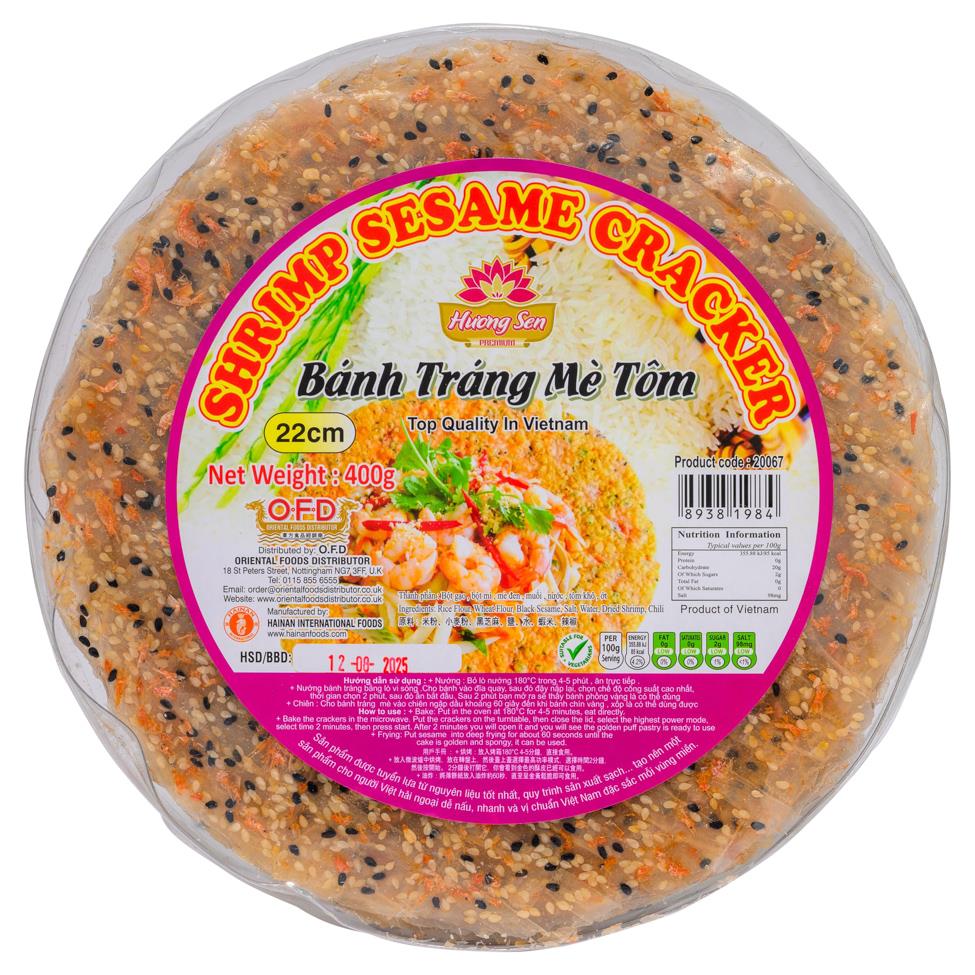 Huong Sen Shrimp Sesame Cracker (22cm)