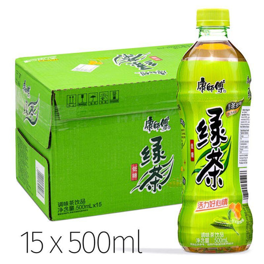 Master Kong Green Tea 康師傅 低糖綠茶 (蜂蜜蜂蜜味) (500ml x 15 Bottles)