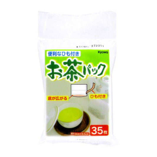 Kyowa Fillable Teabags with String (35 Sheets) お茶パック ひも付き (35枚)