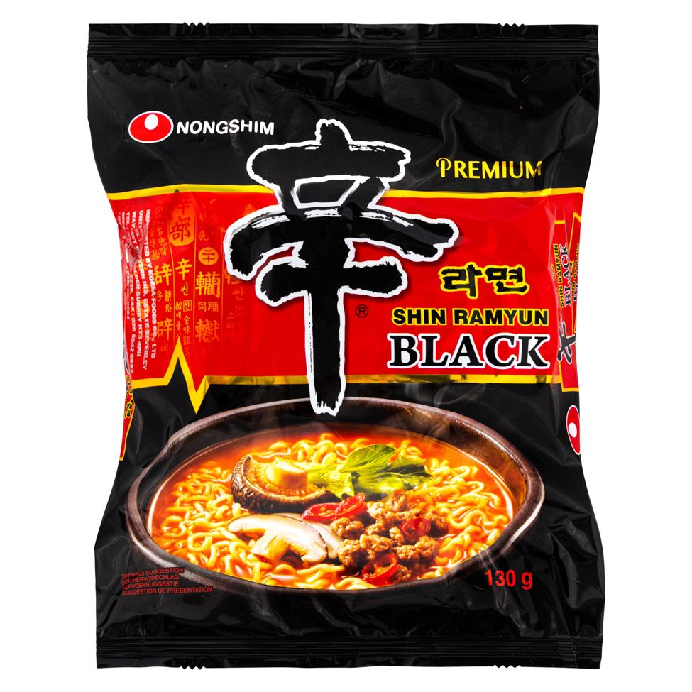 Nongshim Premium Shin Black Ramyun Noodle (Mild Spicy) 農心 頂級黑辛拉麵