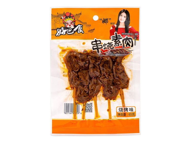 HBS Skewed Dried Beancurd (Barbecue) 好巴食 串燒素肉 (燒烤味)