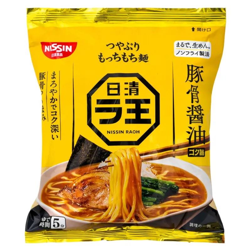 Nissin Raoh Tonkotsu Shoyu Soy Sauce Ramen 日清 ラ王豚骨醤油麺