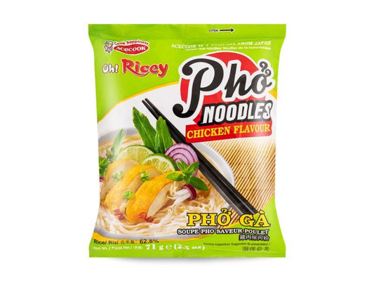 Acecook Oh! Ricey Instant Pho Rice Noodles (Chicken Flavour) 雞肉味河粉