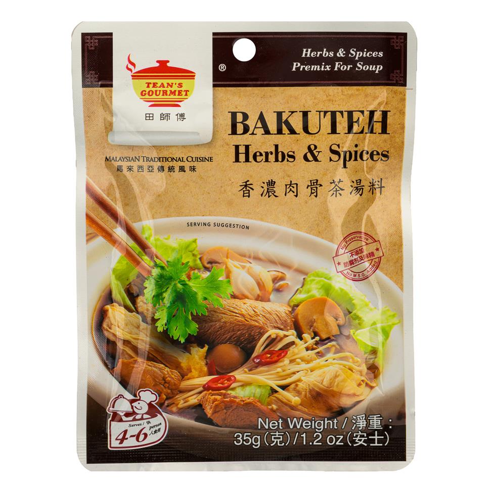 Tean's Gourmet Bakuteh Herbs & Spices 田師傅 香濃肉骨茶湯料